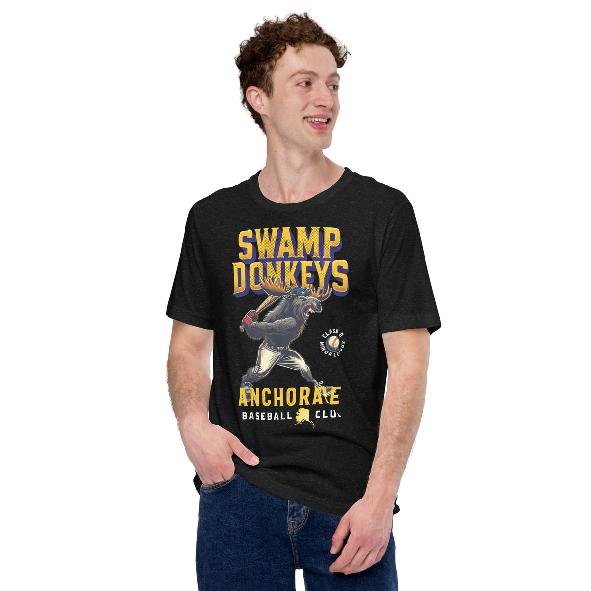 Vintage Alaska baseball team tee for men and women