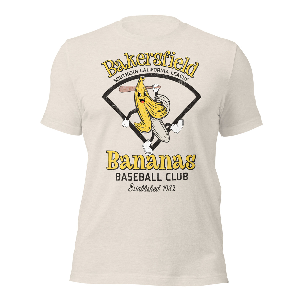 Vintage sports mascot shirt in cartoon style