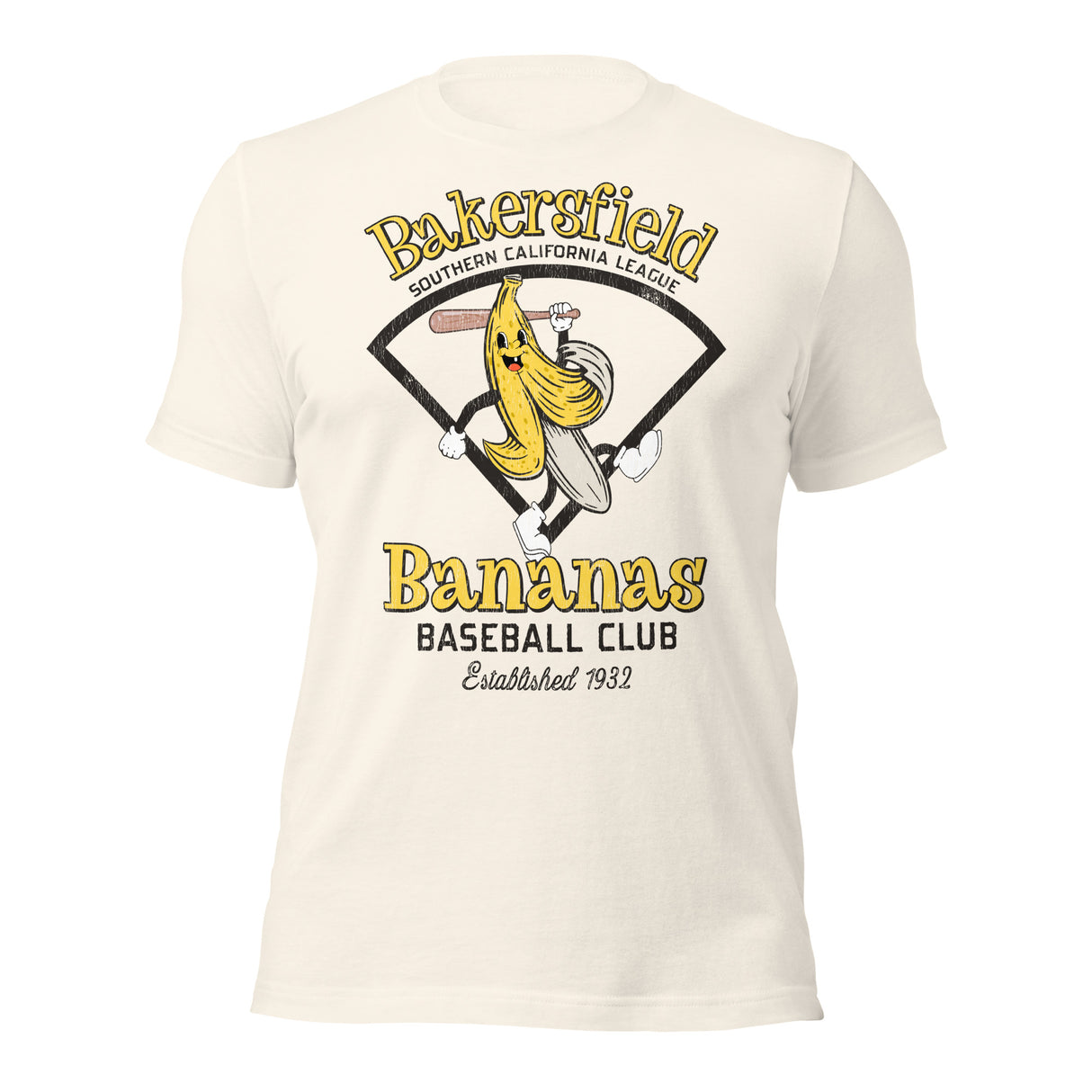 Vintage sports mascot shirt in cartoon style
