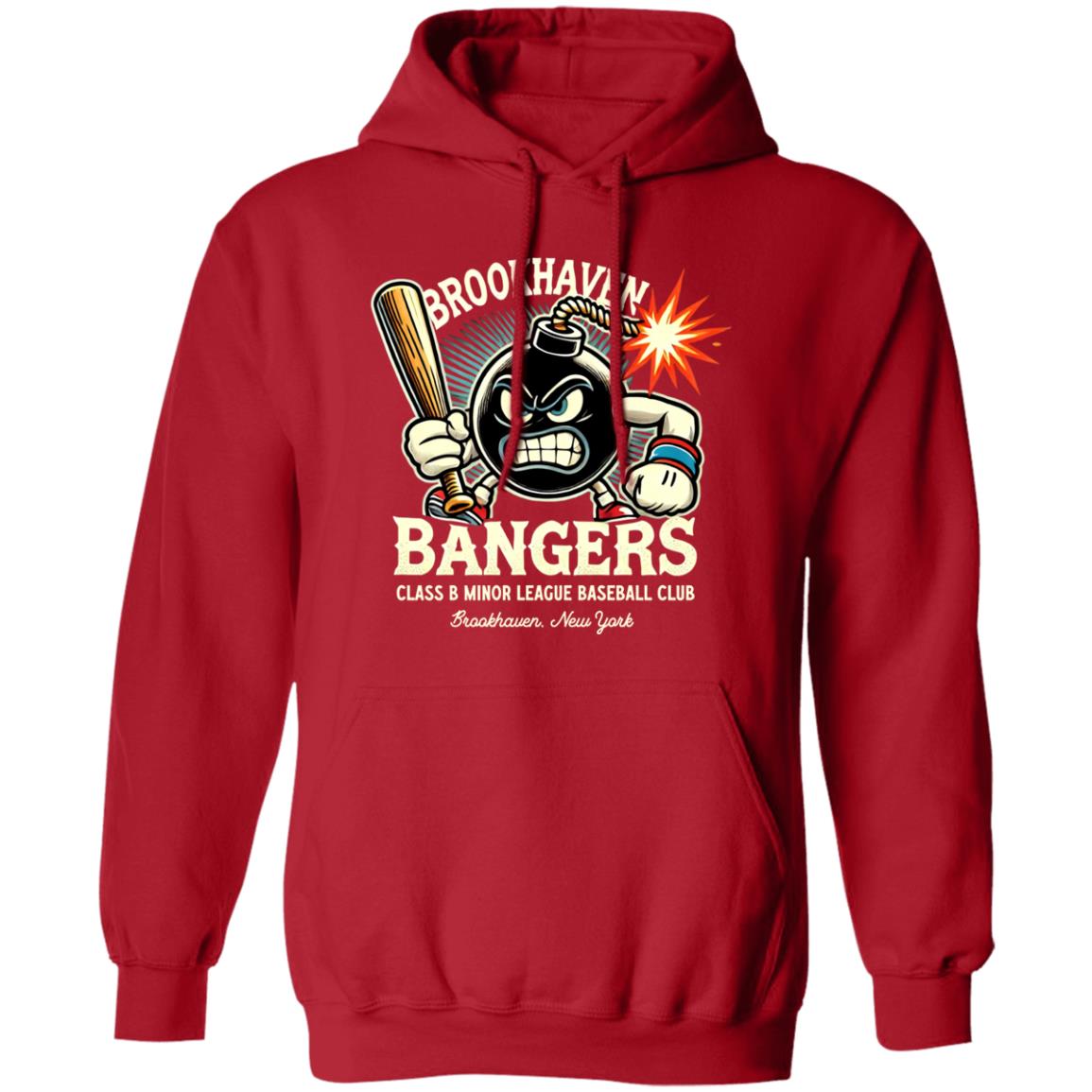 Brookhaven Bangers Minor League Baseball Team Pullover Hoodie