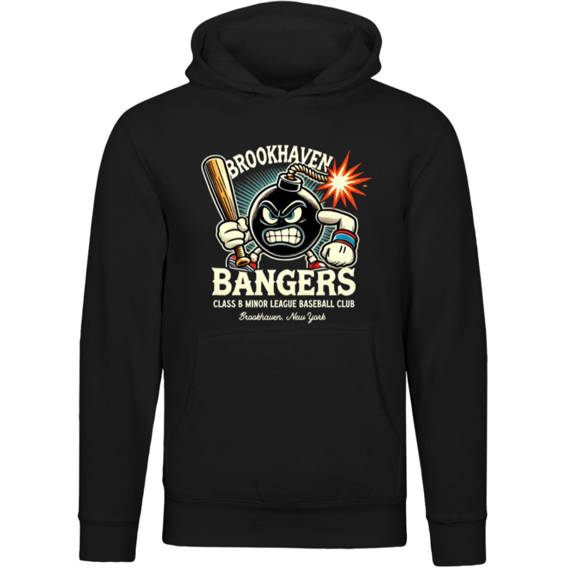 Brookhaven Bangers Minor League Baseball Team Unisex Luxury Hoodie