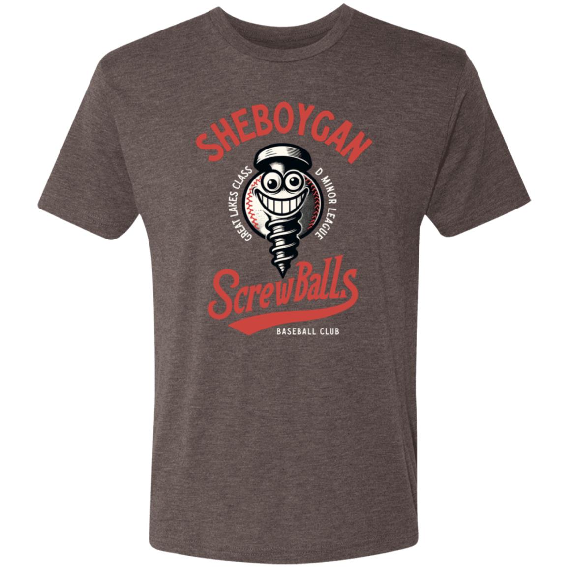 Sheboygan Screwballs Baseball Team Triblend T-Shirt