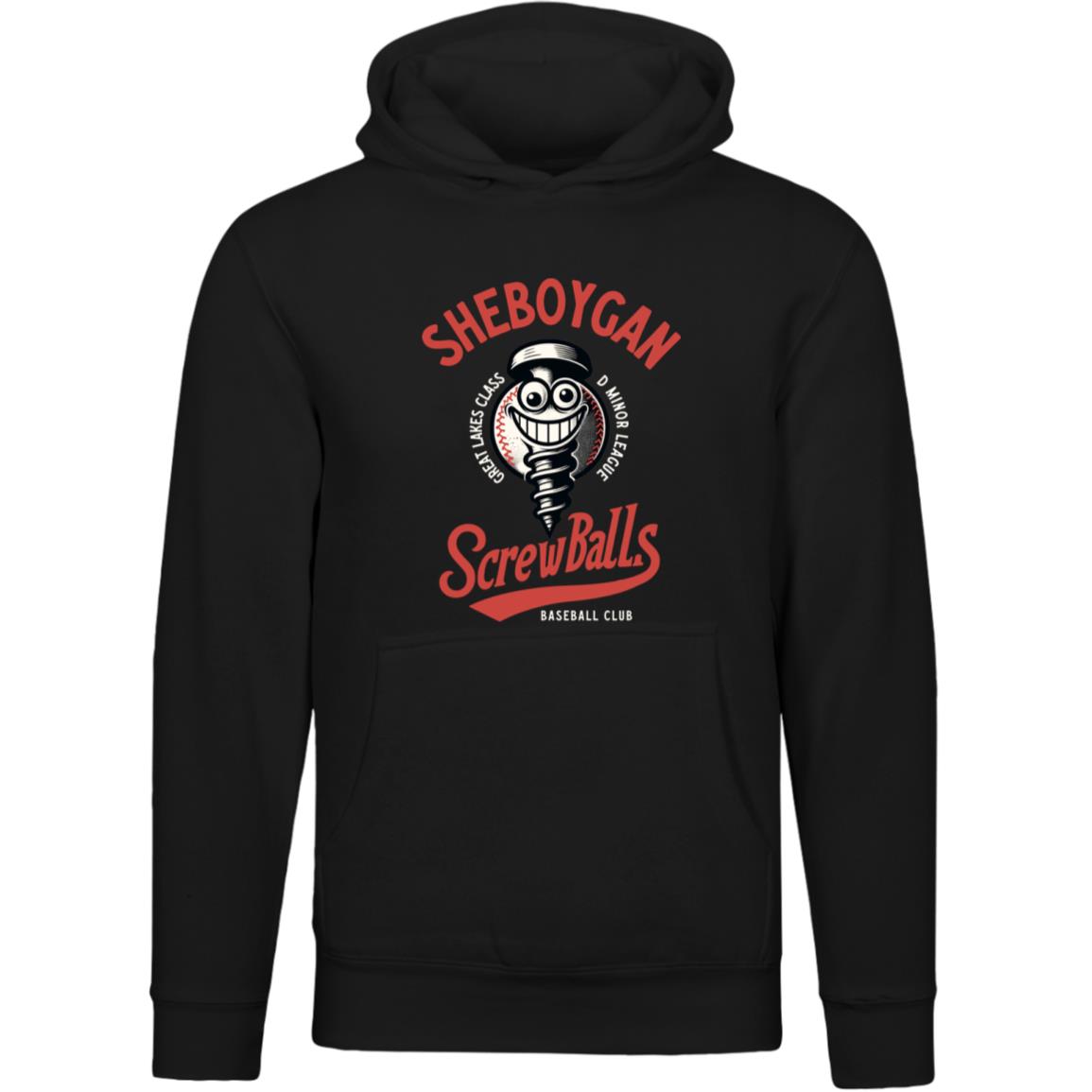 Sheboygan Screwballs Baseball Team Unisex Luxury Hoodie