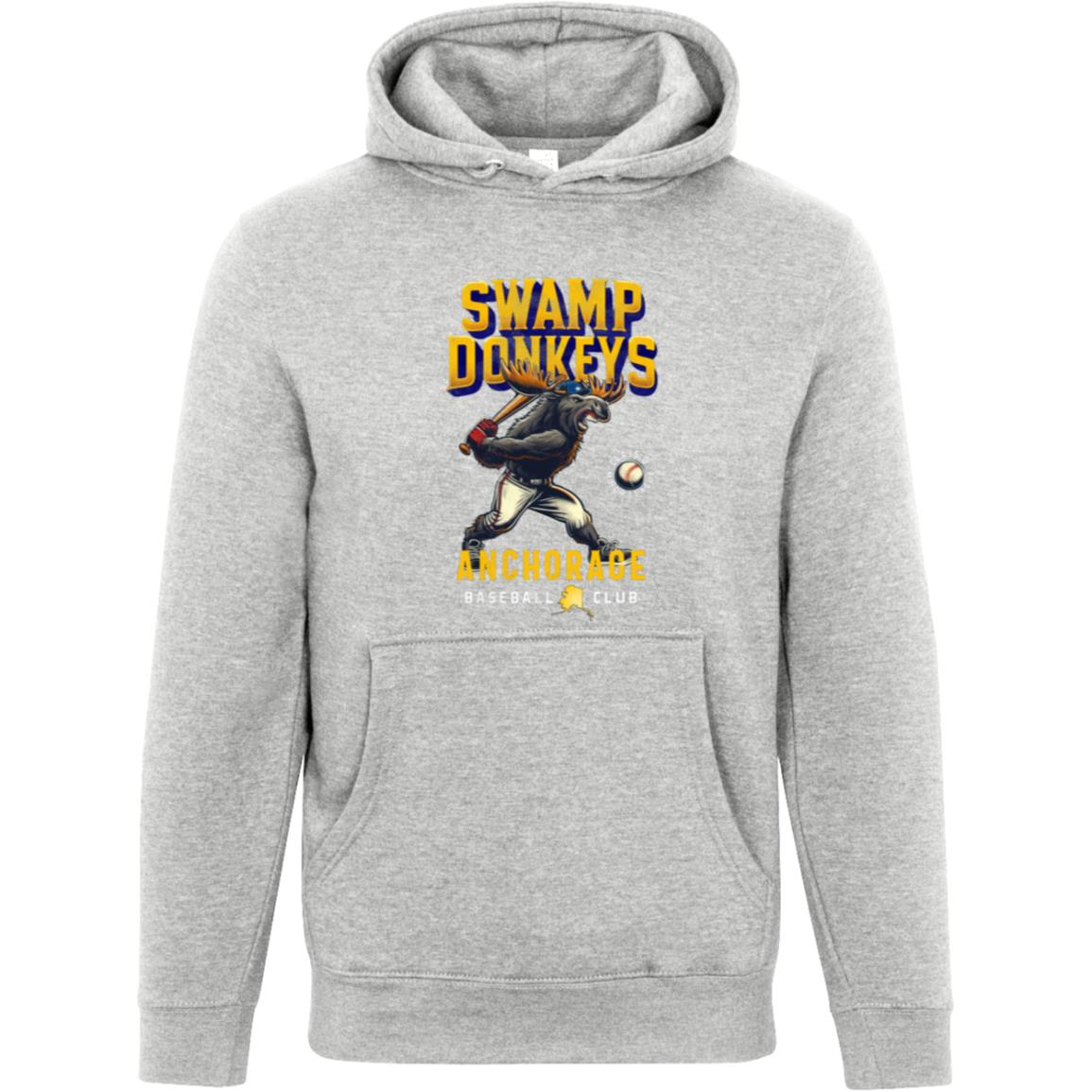 Anchorage Swamp Donkeys Retro Minor League Baseball Team-Unisex Luxury Hoodie