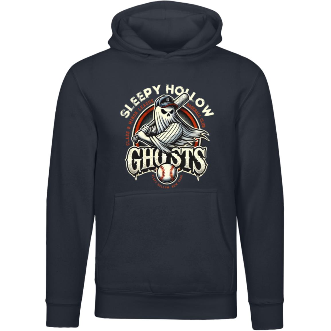 Sleep Hollow Ghosts Minor League Baseball Team Unisex Luxury Hoodie