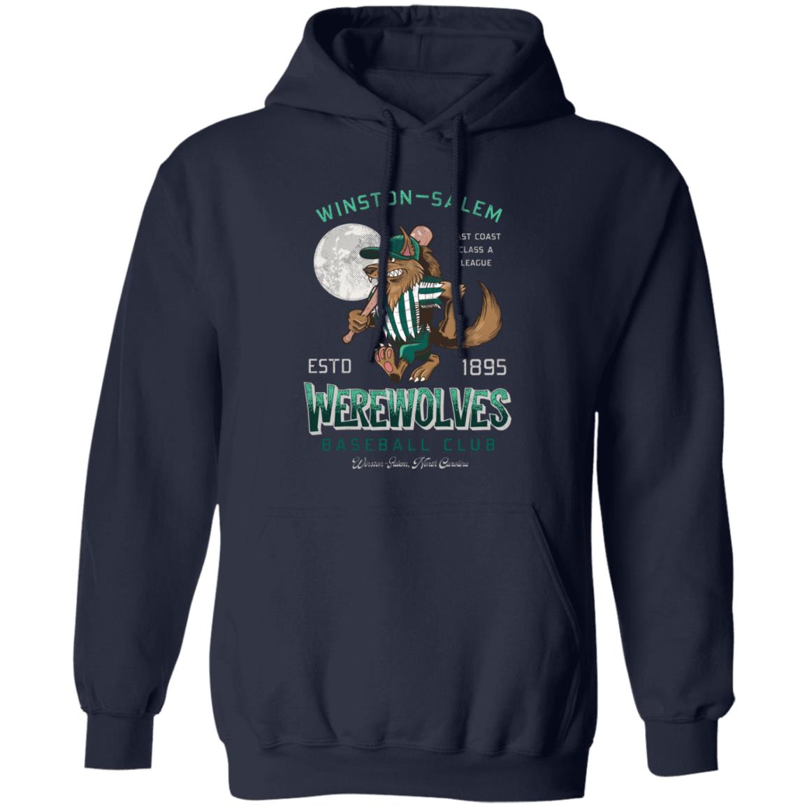 Winston-Salem Werewolves Retro Minor League Baseball Team-Unisex Premium Hoodie