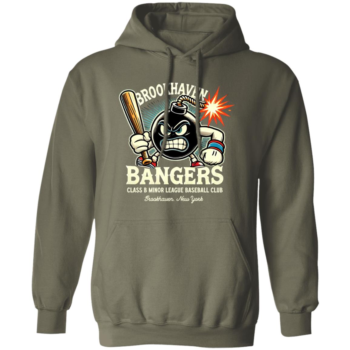 Brookhaven Bangers Minor League Baseball Team Pullover Hoodie