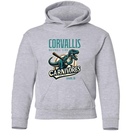 Corvallis Carnivores Retro Minor League Baseball Team-Youth Pullover Hoodie