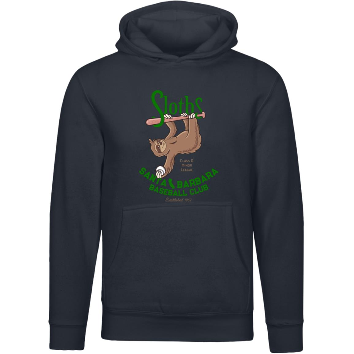 Santa Barbara Sloths Baseball Team Unisex Luxury Hoodie