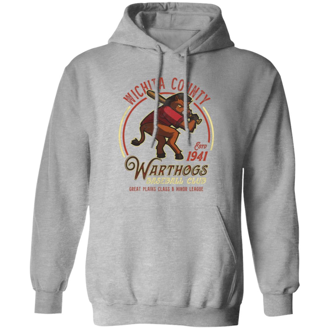 Wichita County Warthogs Minor League Baseball Team Pullover Hoodie