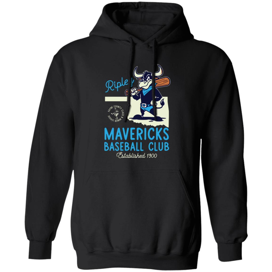 Ripley Mavericks Retro Minor League Baseball Team-Unisex Premium Hoodie