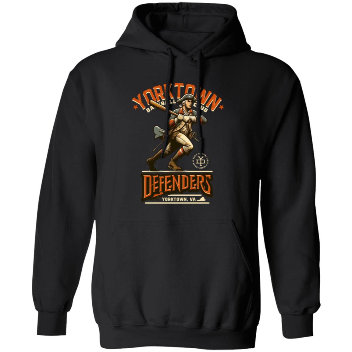 Yorktown Defenders Retro Minor League Baseball Team-Pullover Hoodie