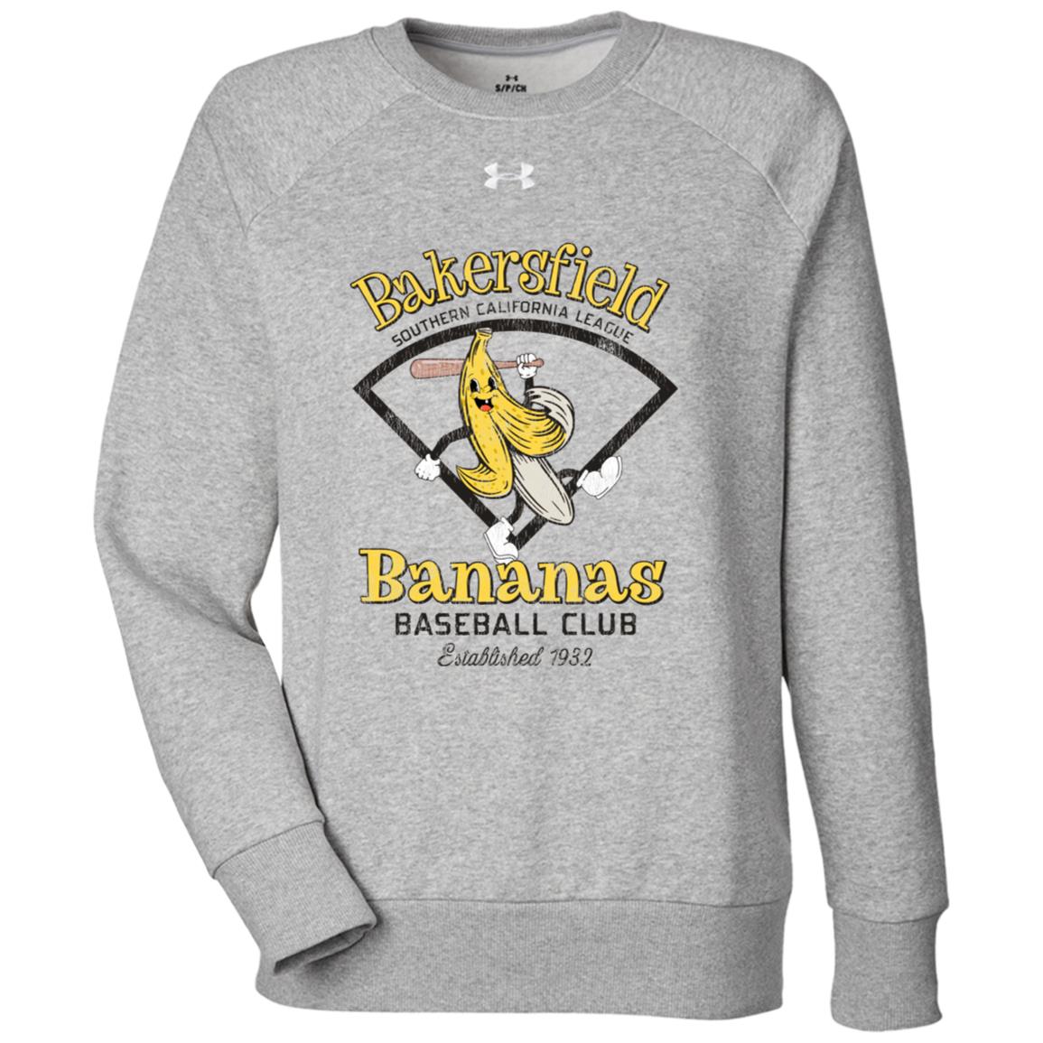 Bakersfield Bananas Minor League Baseball Team Under Armour Womens Sweatshirt