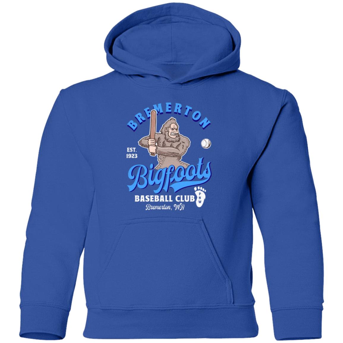 Bremerton Bigfoots Retro Minor League Baseball Team-Youth Pullover Hoodie