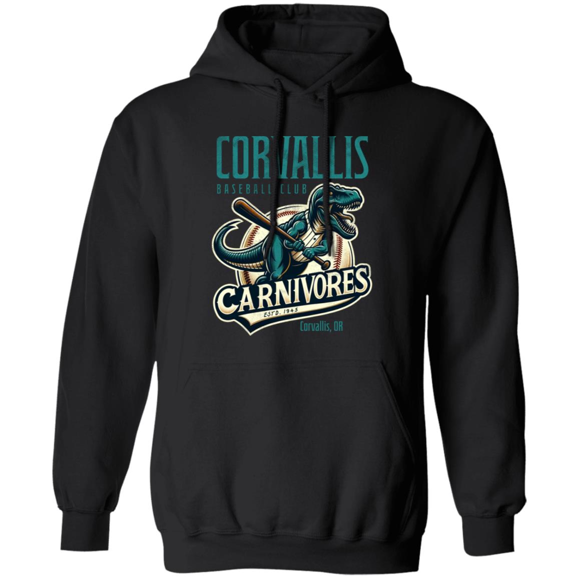 Corvallis Carnivores Retro Minor League Baseball Team-Unisex Premium Hoodie