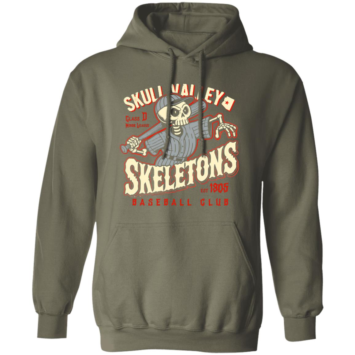 Skull Valley Skeletons Minor League Baseball Team Pullover Hoodie