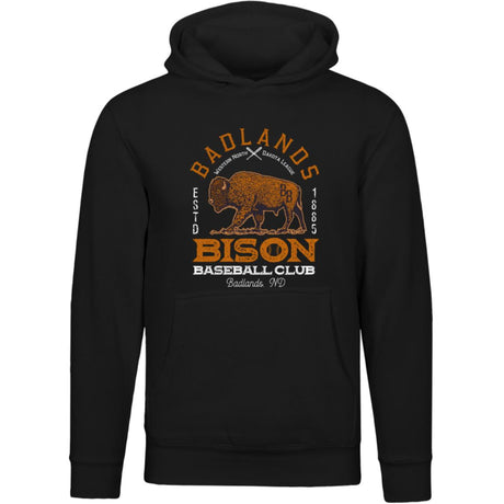 Badlands Bison Retro Minor League Baseball Team-Unisex Luxury Hoodie