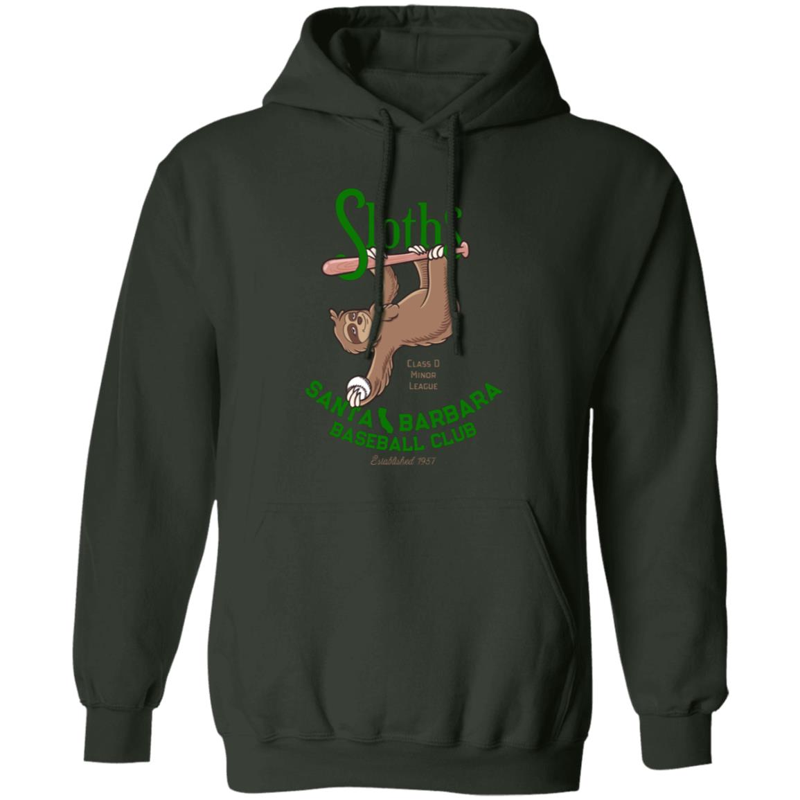 Santa Barbara Sloths Baseball Team Pullover Hoodie