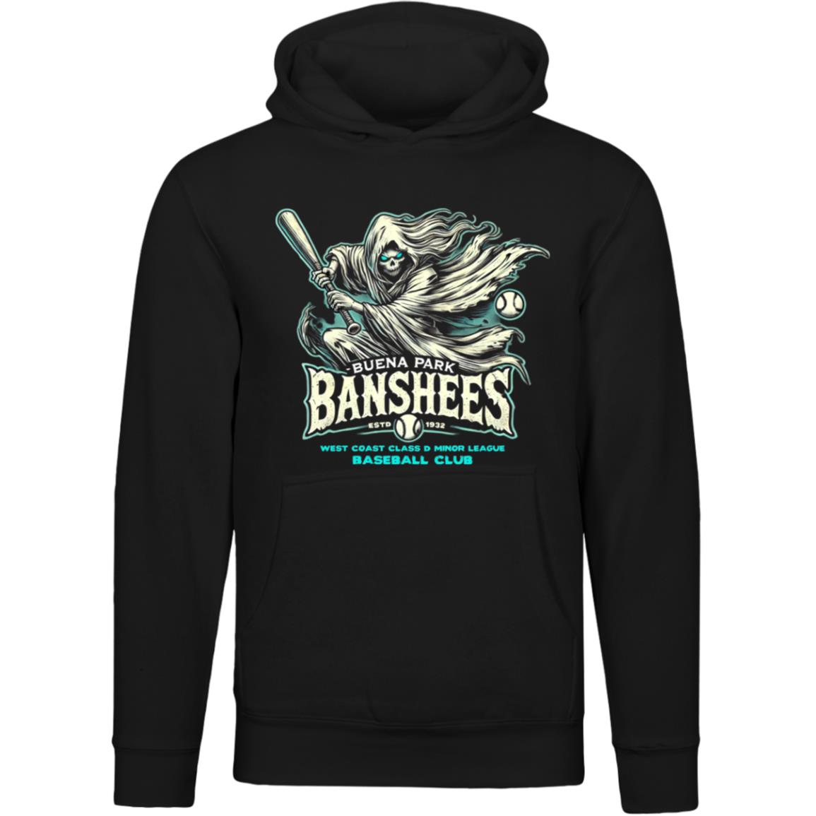 Buena Park Banshees Minor League Baseball Team Unisex Luxury Hoodie