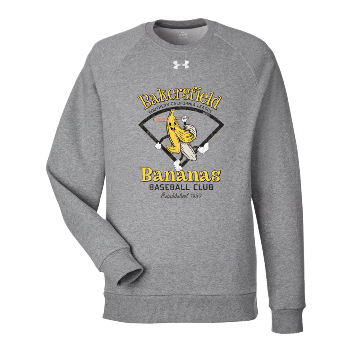 Bakersfield Bananas Minor League Baseball Team Under Armour Mens Sweatshirt