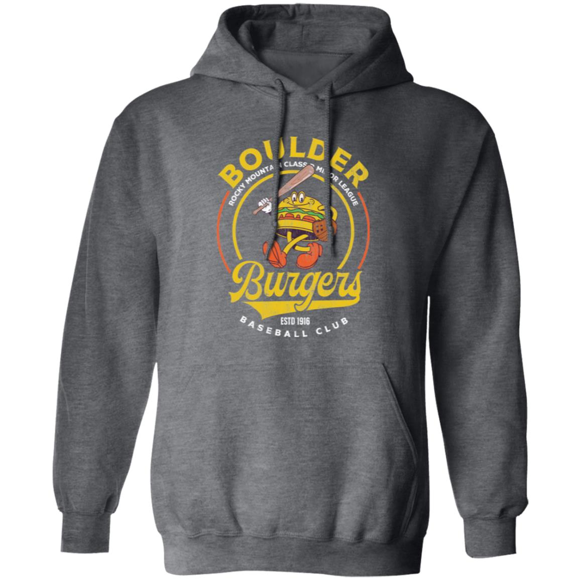 Boulder Burgers Retro Minor League Baseball Team-Unisex Premium Hoodie