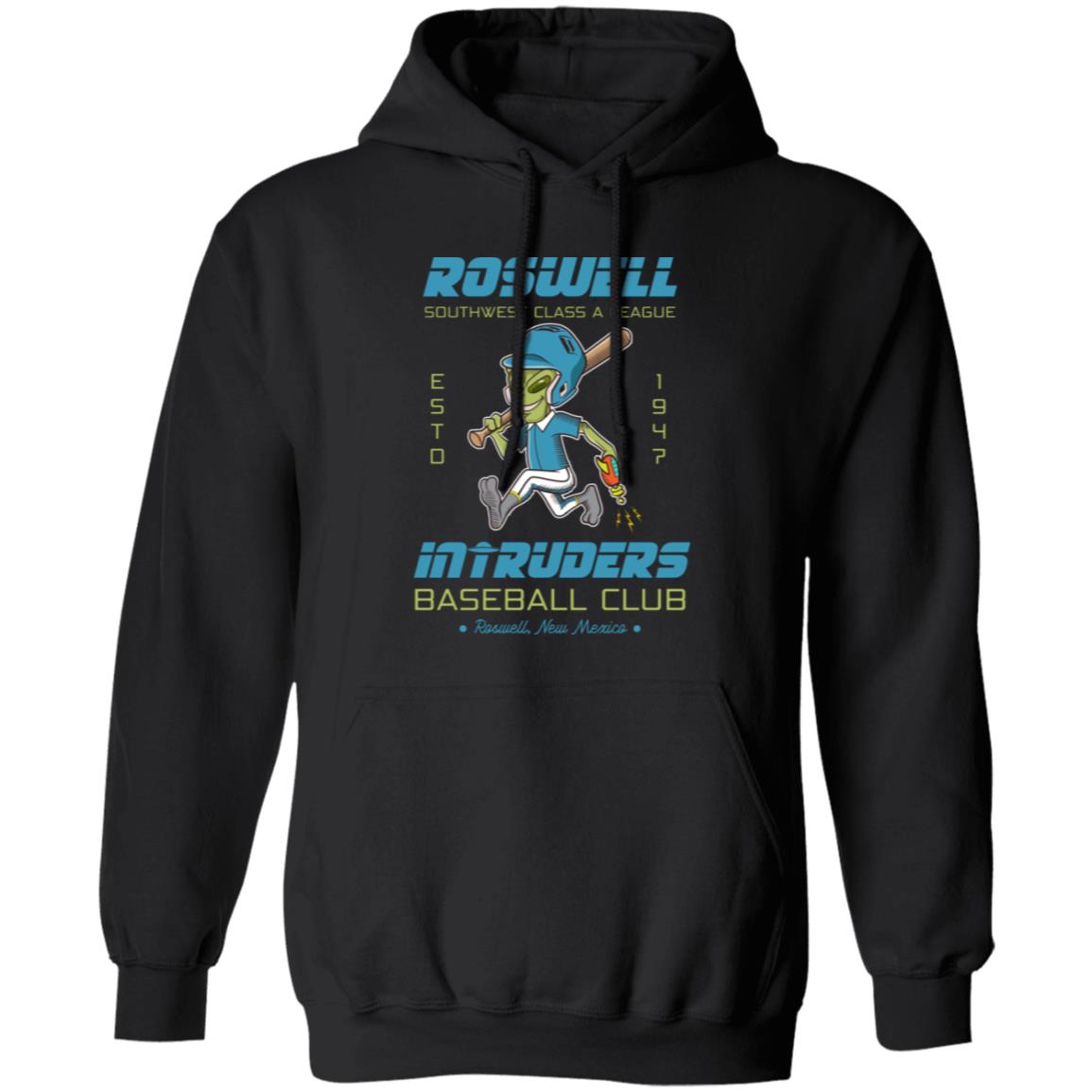 Roswell Intruders Retro Minor League Baseball Team-Unisex Premium Hoodie