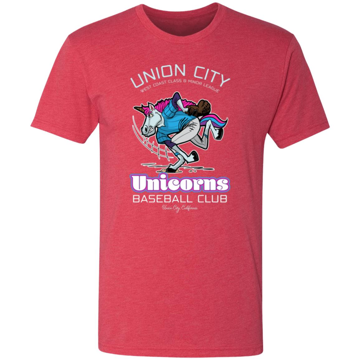 Union City Unicorns Minor League Baseball Team Triblend T-Shirt