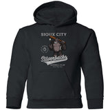 Sioux City Silverbacks Retro Minor League Baseball Team-Youth Pullover Hoodie