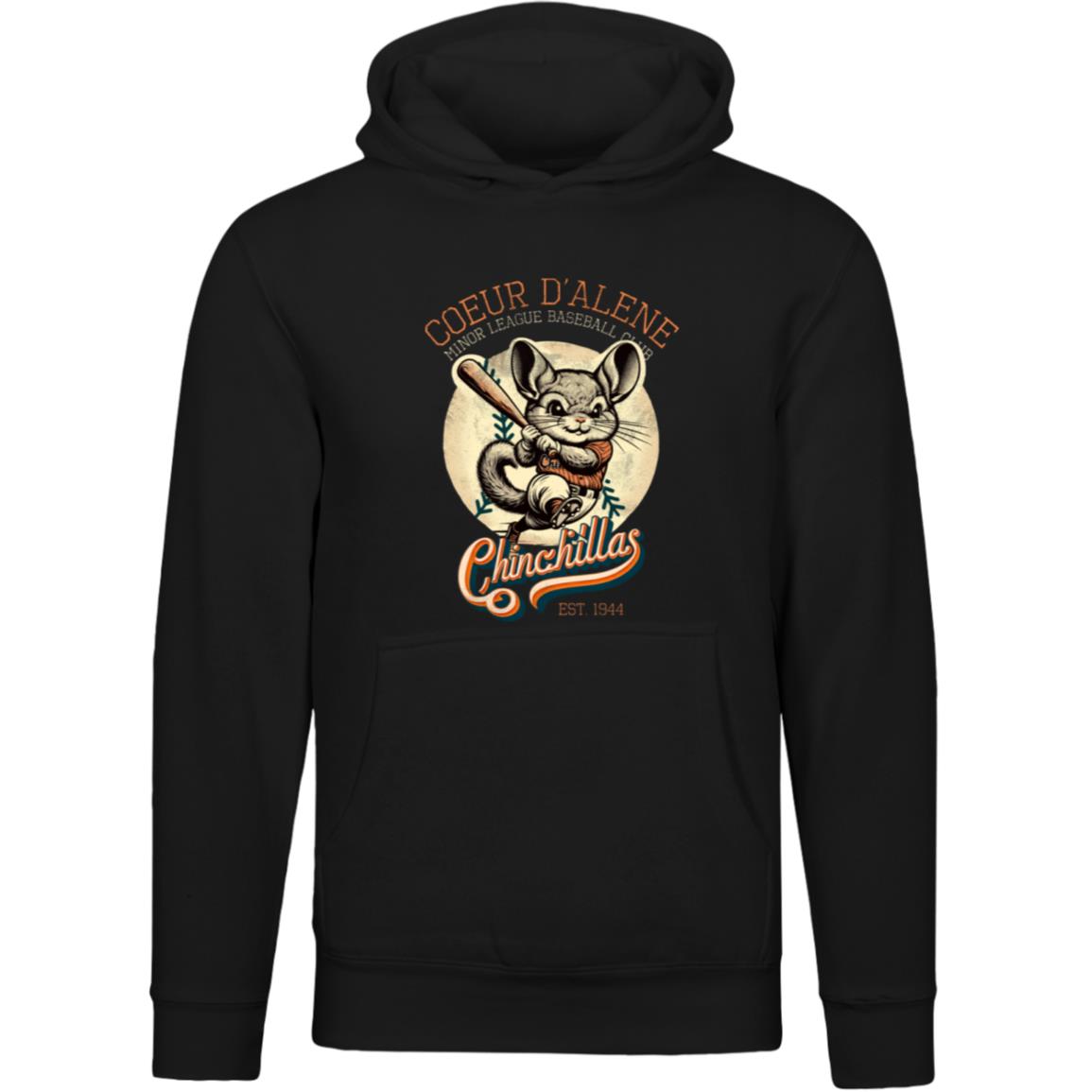 Coeur D'Alene Chinchillas Retro Minor League Baseball Team Unisex Luxury Hoodie