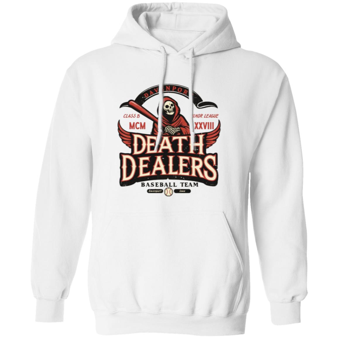 Davenport Death Dealers Retro Minor League Baseball Team-Unisex Premium Hoodie