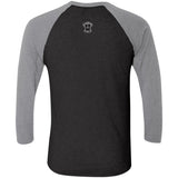 Oak Ridge Owls Retro Minor League Baseball Team  Tri-Blend 3/4 Sleeve Raglan T-Shirt - outfieldoutlaws