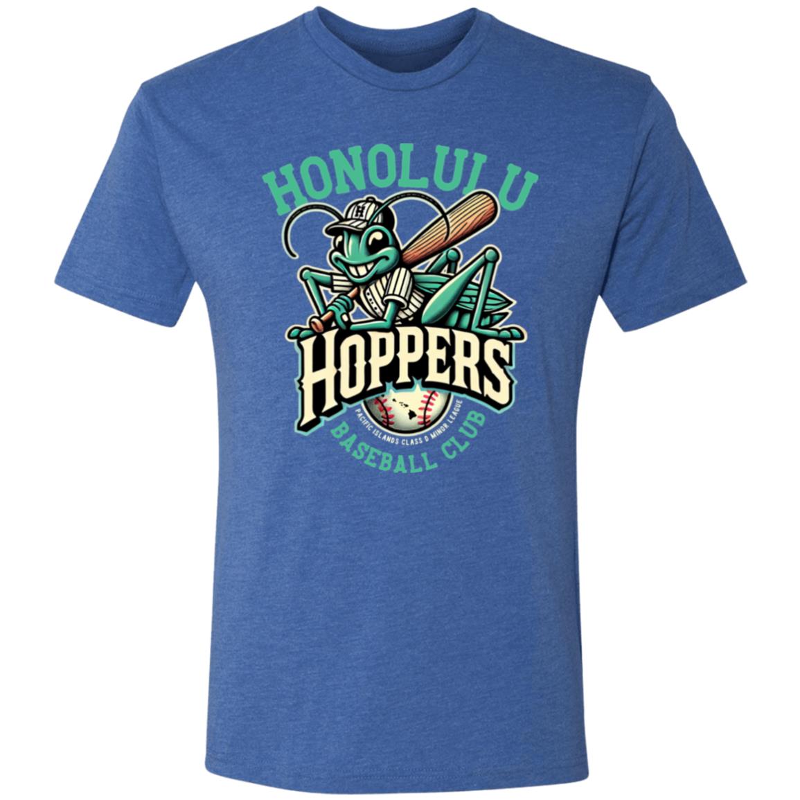 Honolulu Hoppers Minor League Baseball Team Triblend T-Shirt