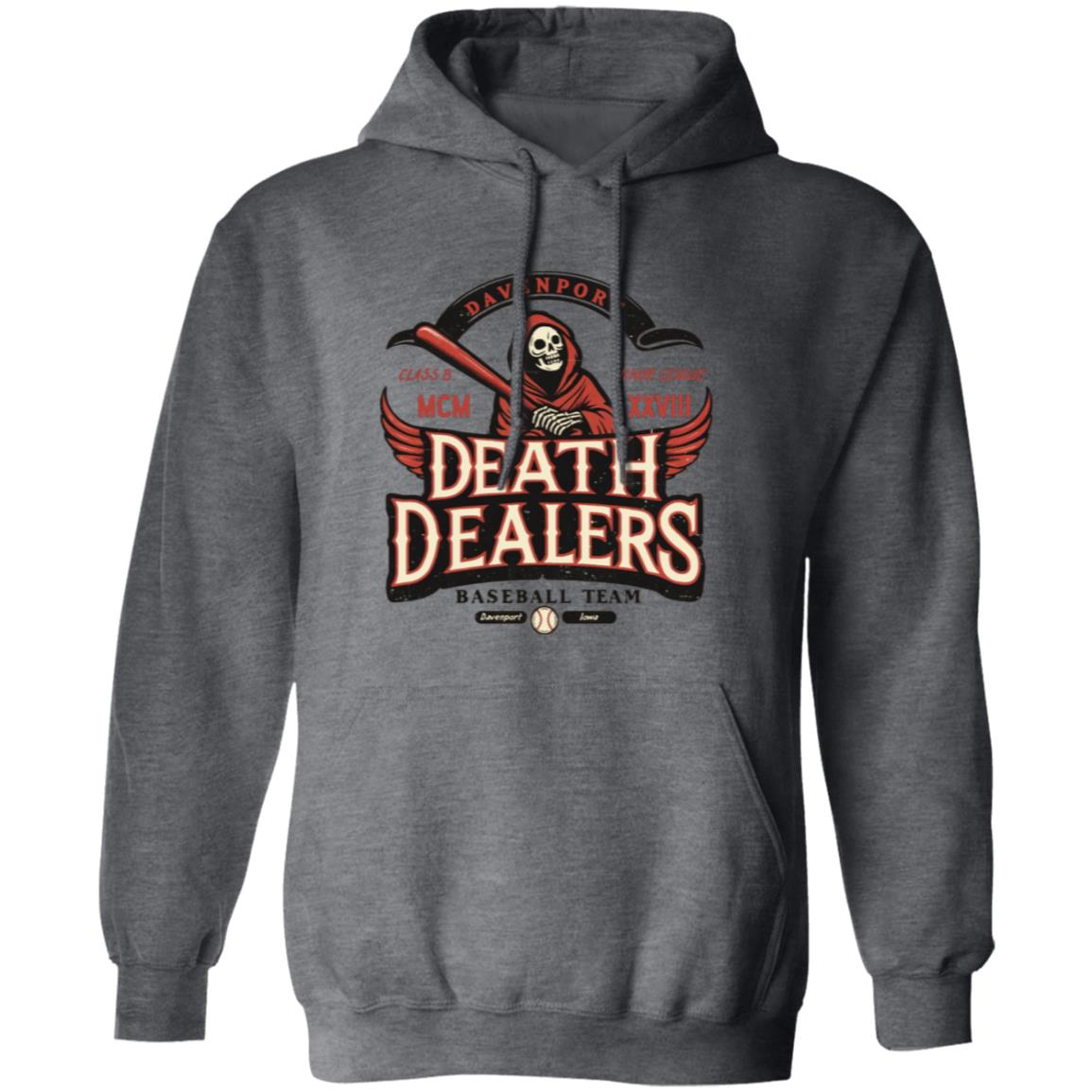 Davenport Death Dealers Retro Minor League Baseball Team-Unisex Premium Hoodie