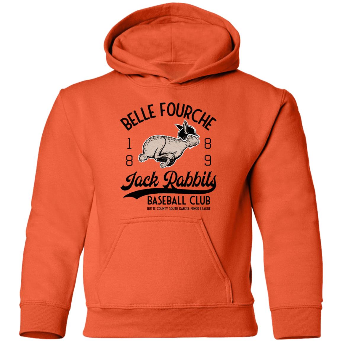 Belle Fourche Jack Rabbits Retro Minor League Baseball Team-Youth Pullover Hoodie