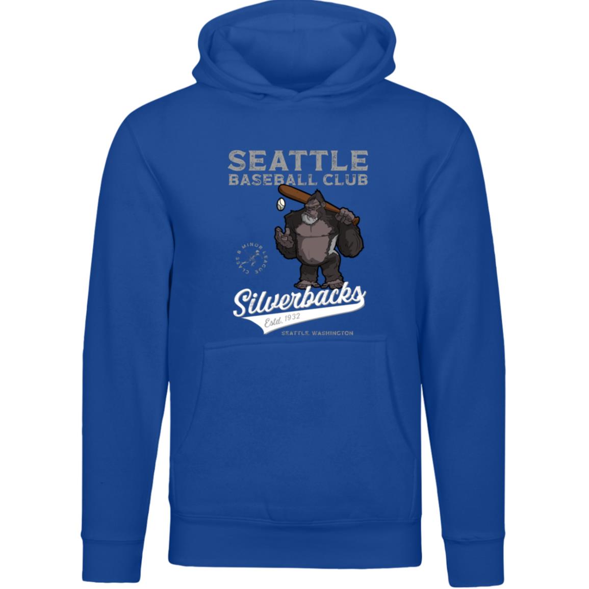 Seattle Silverbacks Retro Minor League Baseball Team Unisex Luxury Hoodie