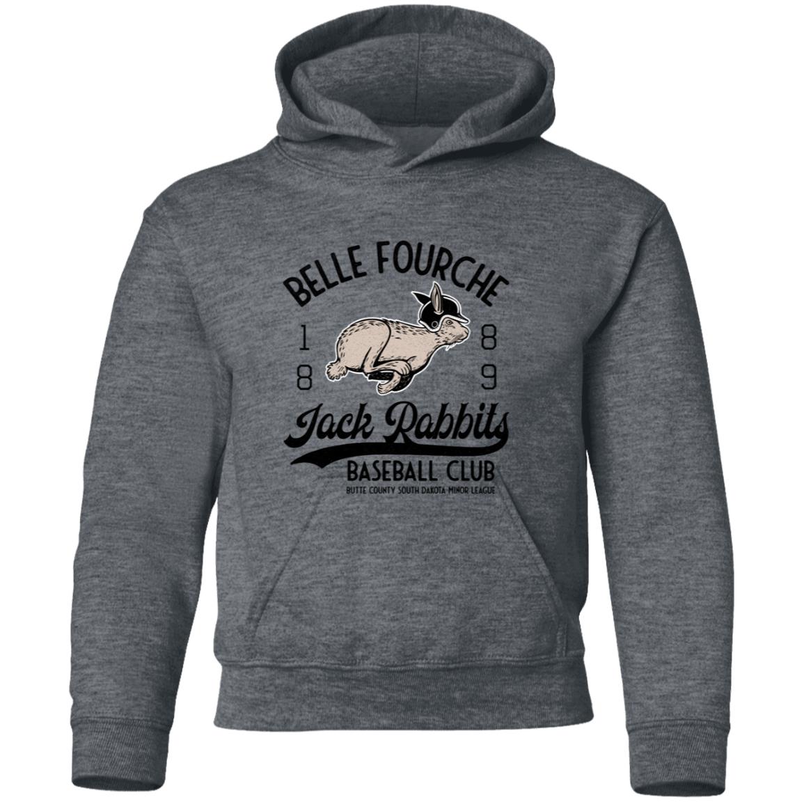 Belle Fourche Jack Rabbits Retro Minor League Baseball Team-Youth Pullover Hoodie