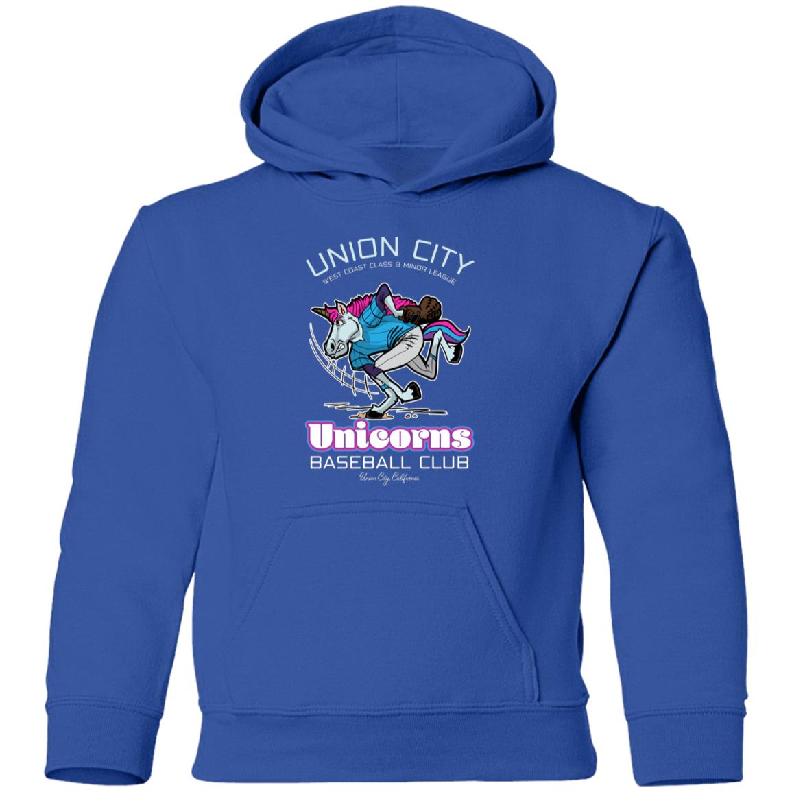 Union City Unicorns Minor League Baseball Team Youth Pullover Hoodie