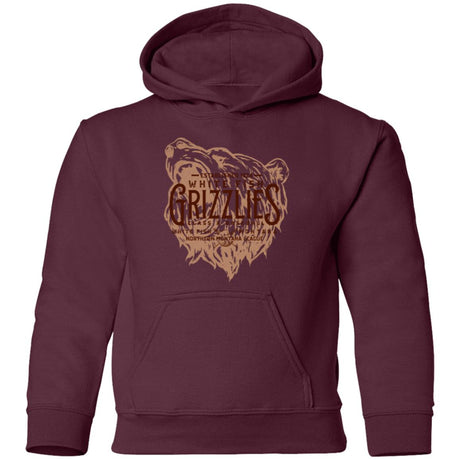 White Fish Grizzlies Retro Minor League Baseball Team-Youth Pullover Hoodie