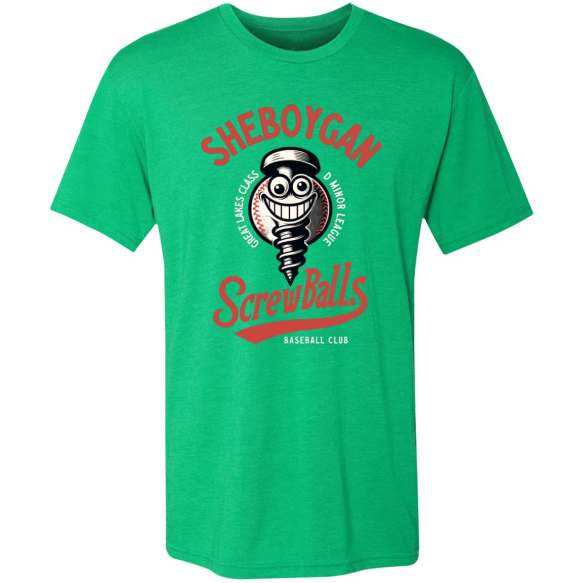 Sheboygan Screwballs Baseball Team Triblend T-Shirt