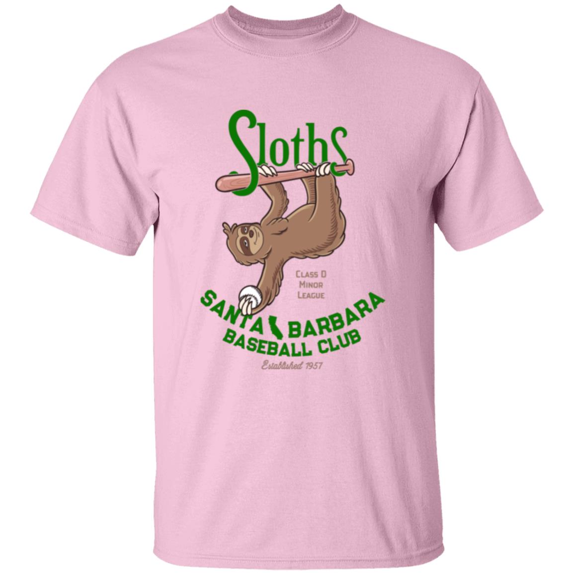 Santa Barbara Sloths Baseball Team Youth  Cotton T-Shirt