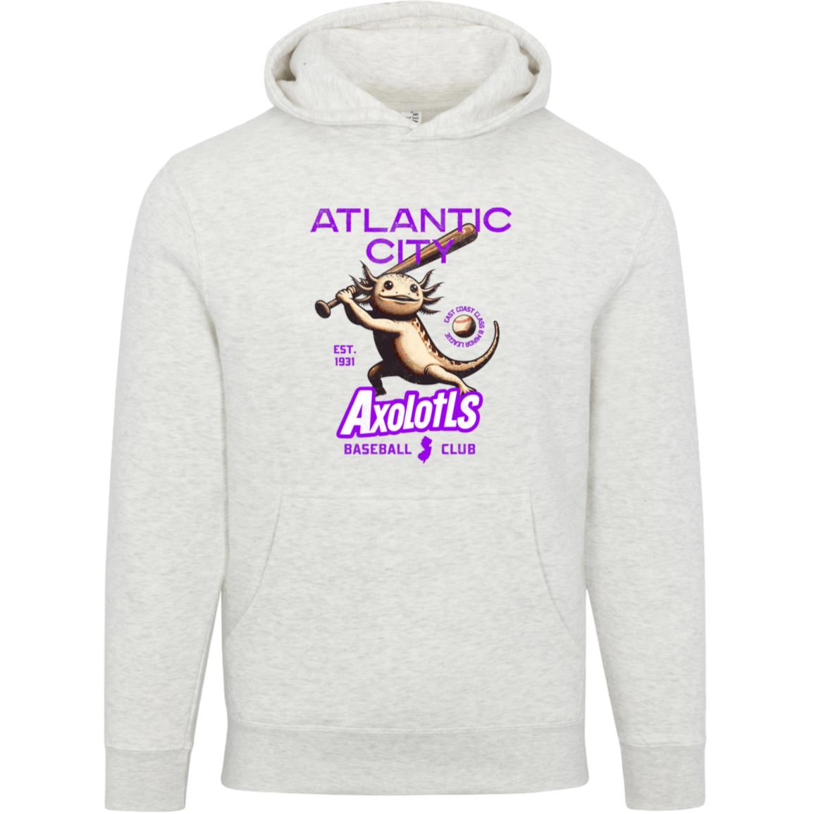 Atlantic City Axolotls Retro Minor League Baseball Team-Unisex Luxury Hoodie