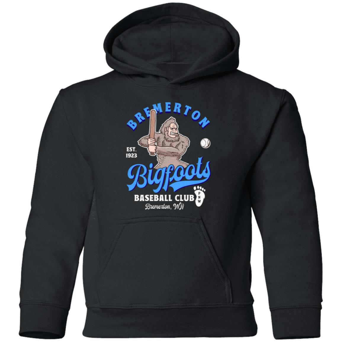 Bremerton Bigfoots Retro Minor League Baseball Team-Youth Pullover Hoodie