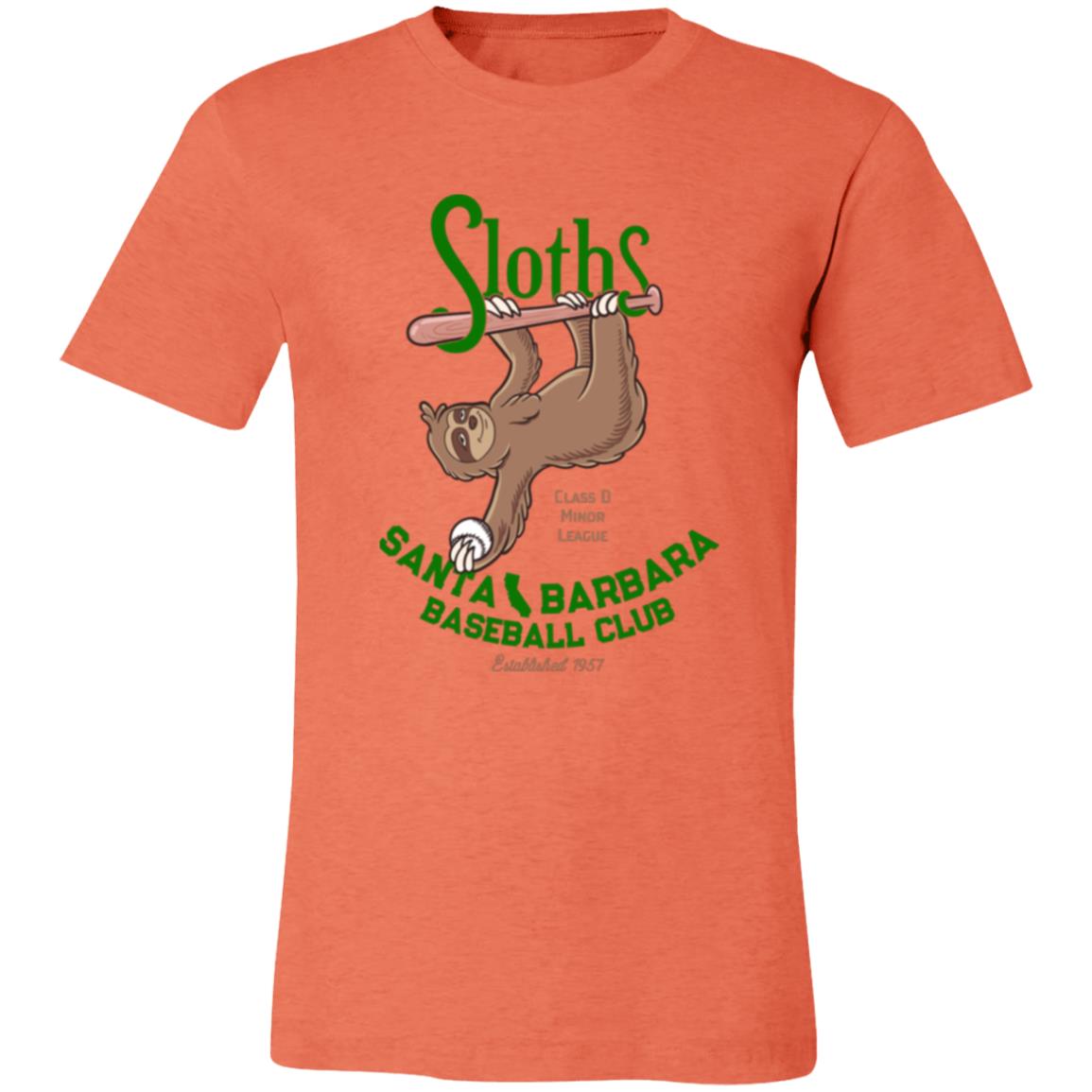 Santa Barbara Sloths Baseball Team T-Shirt