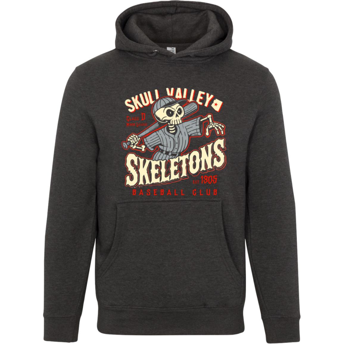 Skull Valley Skeletons Minor League Baseball Team Unisex Luxury Hoodie