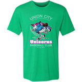 Union City Unicorns Minor League Baseball Team Triblend T-Shirt