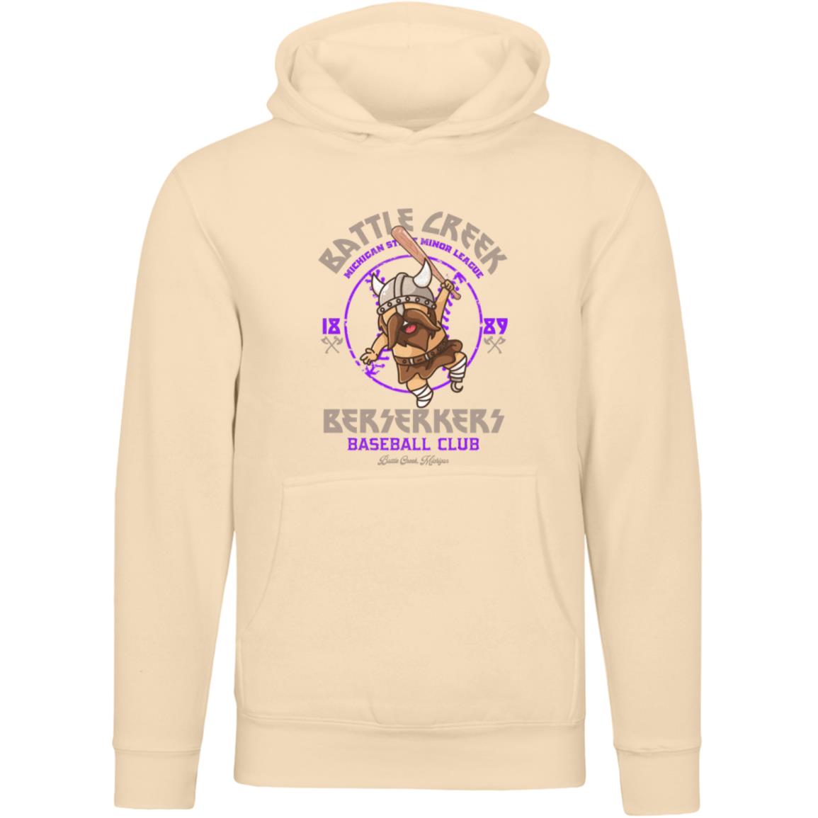 Battle Creek Berserkers Minor League Baseball Team Unisex Luxury Hoodie