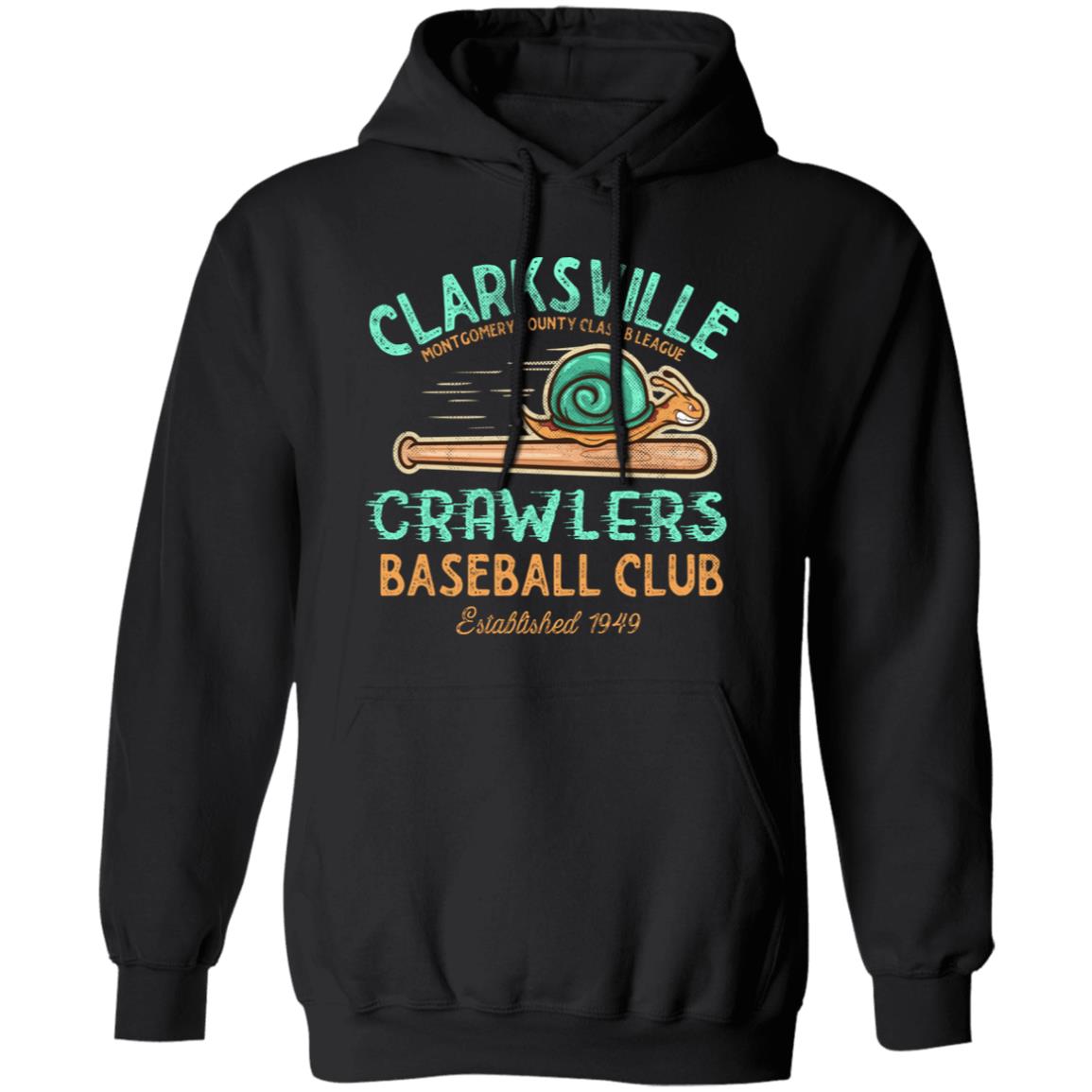 Clarksville Crawlers Baseball Team Pullover Hoodie