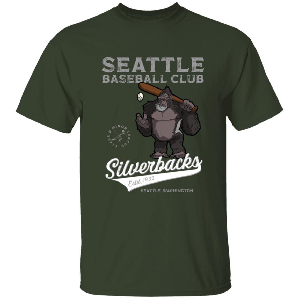 Seattle Silverbacks Retro Minor League Baseball Team Youth  Cotton T-Shirt