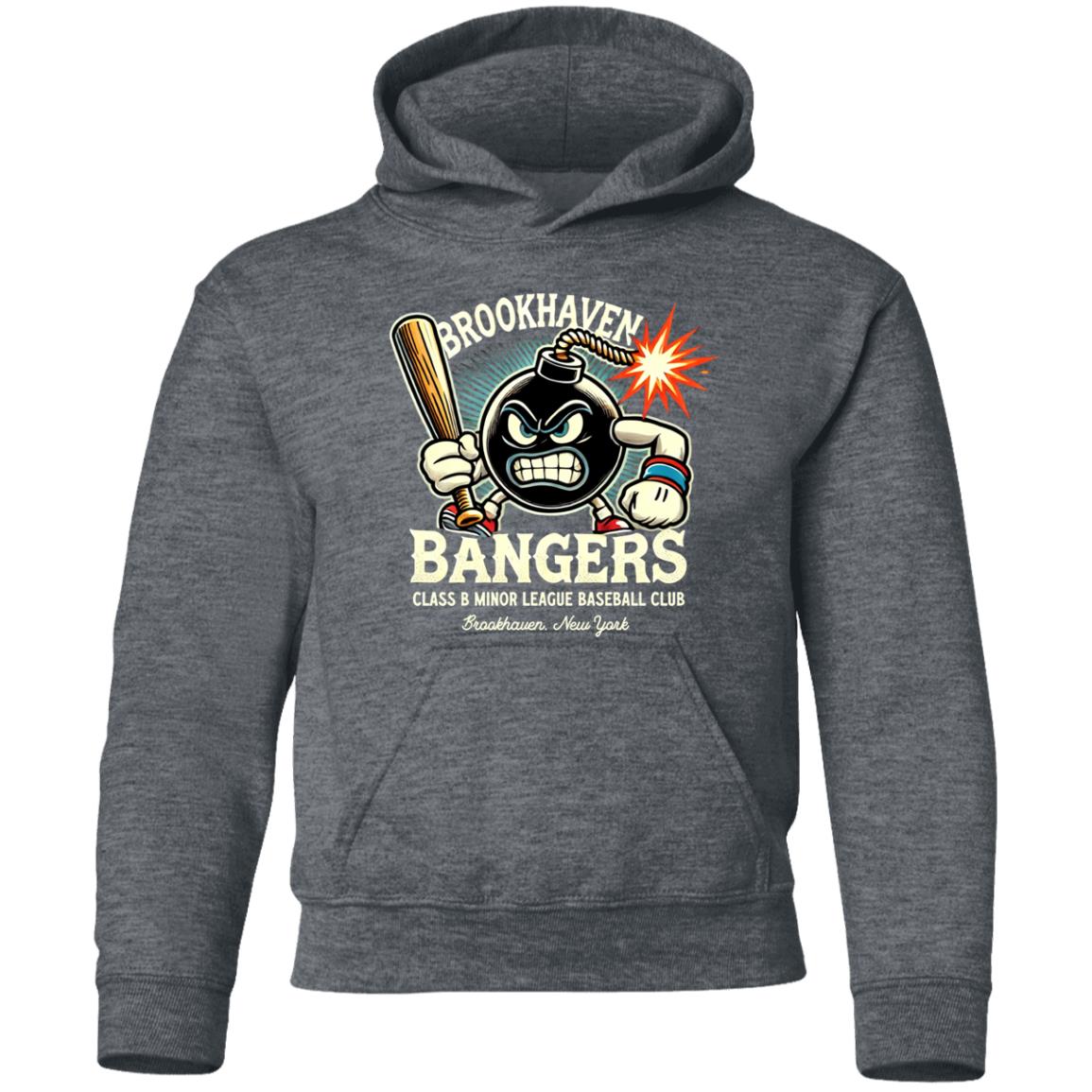 Brookhaven Bangers Minor League Baseball Team Youth Pullover Hoodie