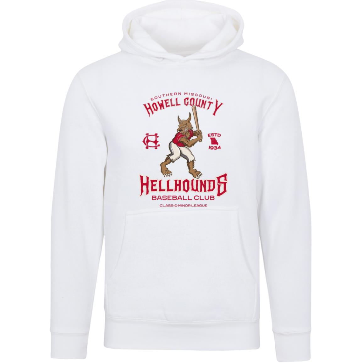 Howell County Hellhounds Baseball Team Unisex Luxury Hoodie